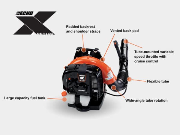 Echo PB-770 Backpack Blower diagram of components